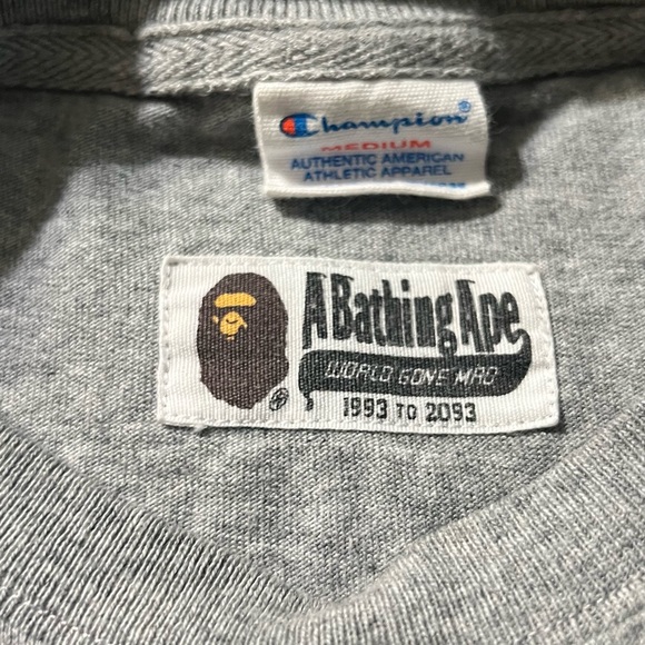 Champion x BAPE collaboration t shirt - Picture 3 of 5